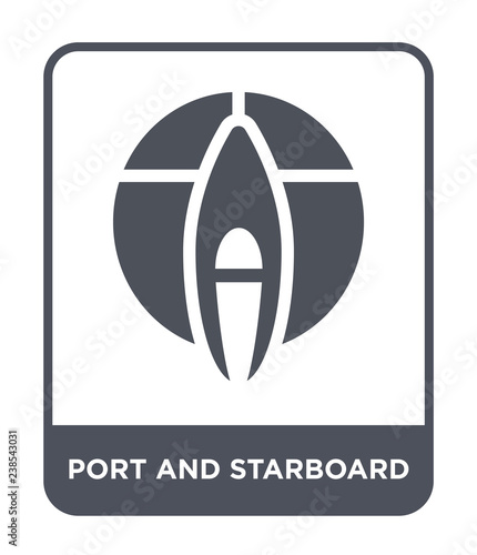 port and starboard icon vector