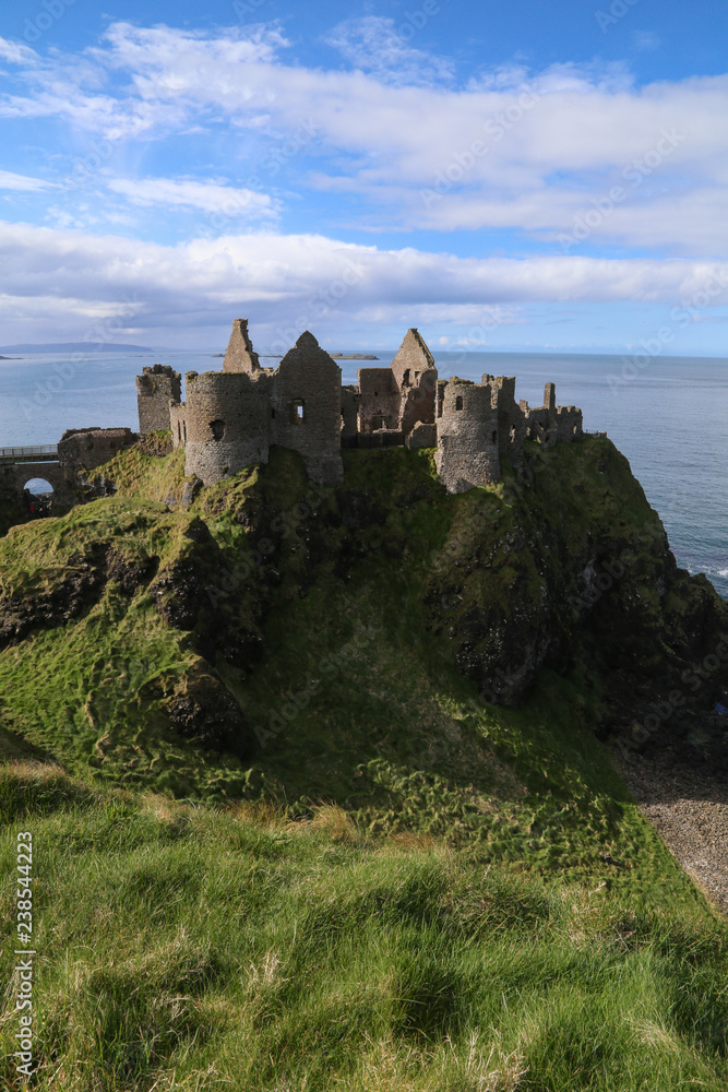 Dunluce castle en irlande du nord