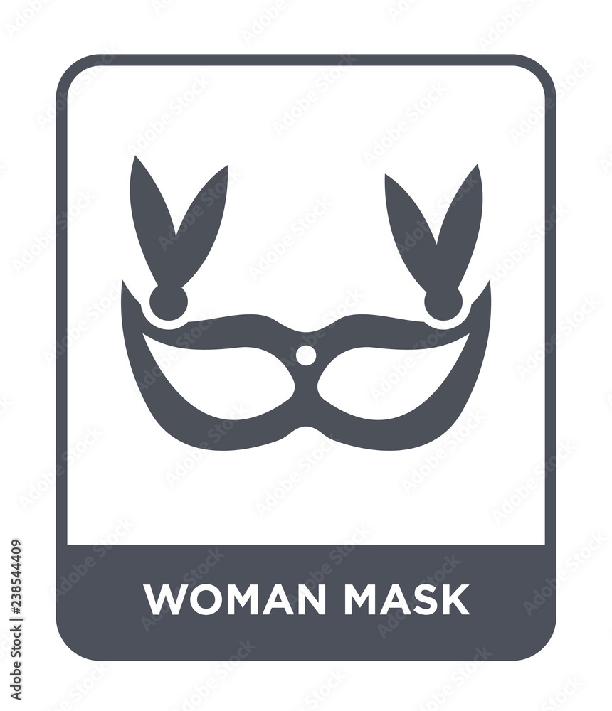 woman mask icon vector