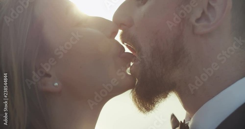Couple French Kissing photo