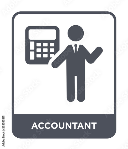 accountant icon vector