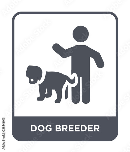 dog breeder icon vector