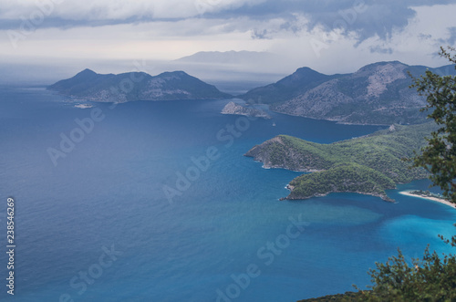 Oludeniz bay and blue lagun in winter time, Turkey.