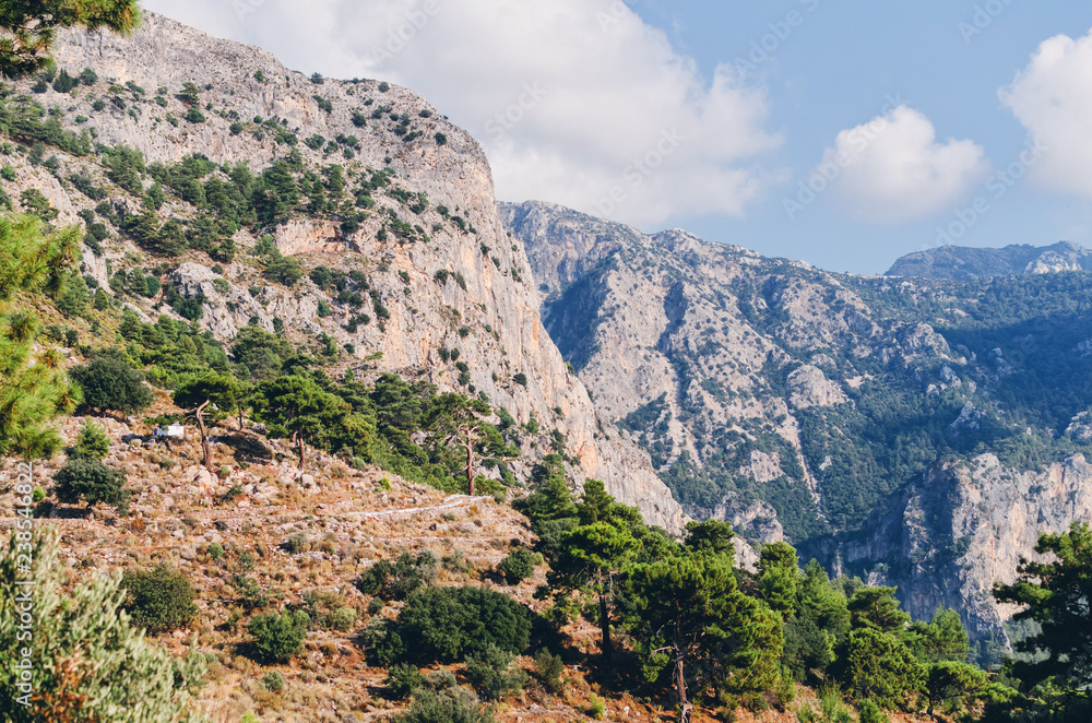 A view of a beautiful mountain near Fethiye, Antalya, Turkey
