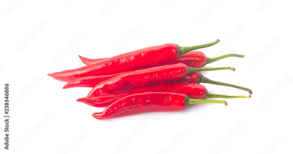 red chili pepper on white background red chili pepper on white background