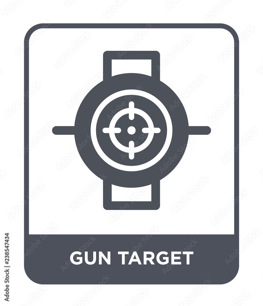 gun target icon vector gun target icon vector