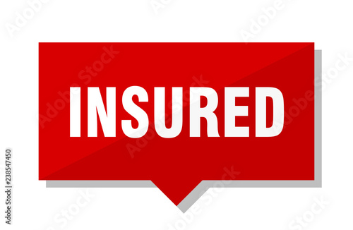 insured red tag