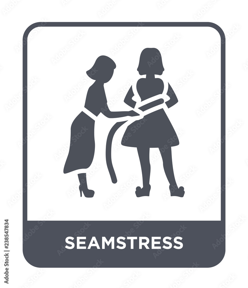 seamstress icon vector