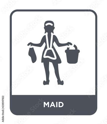 maid icon vector