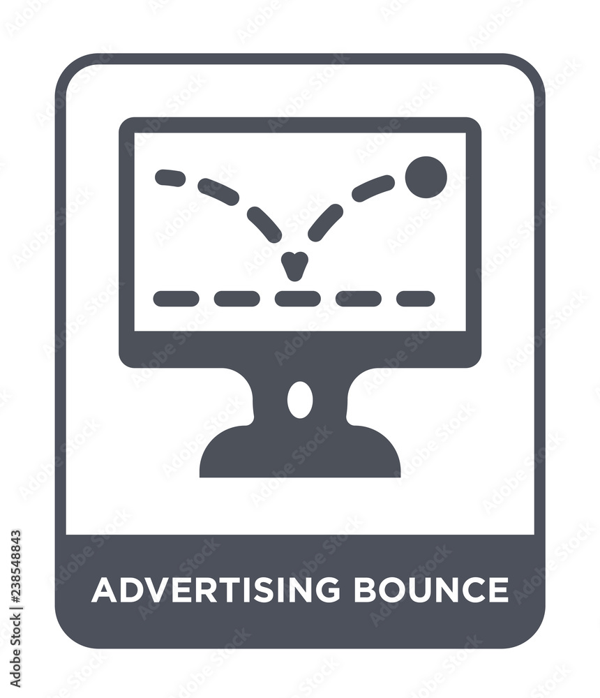 advertising bounce icon vector advertising bounce icon vector