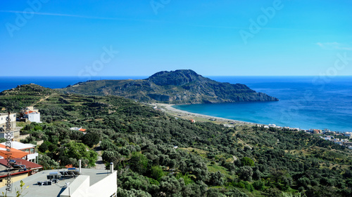 widok z wioski Mirthios, Kreta