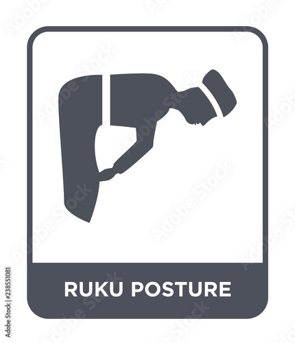 ruku posture icon vector