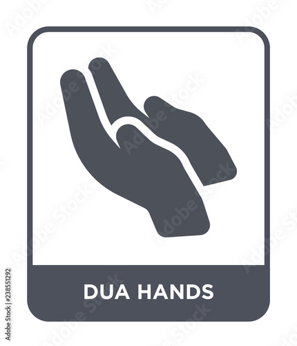 dua hands icon vector