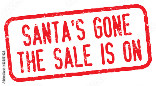 Santa's Gone, The Sale is On. After Christmas Sale.