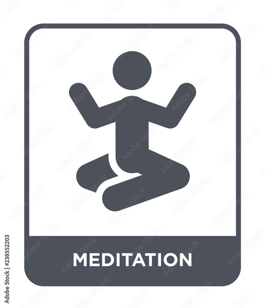 meditation icon vector meditation icon vector