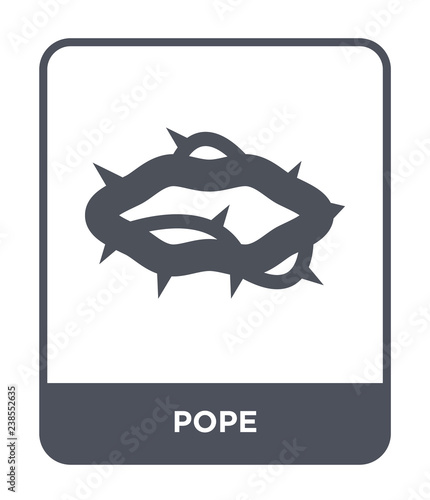 pope icon vector photo