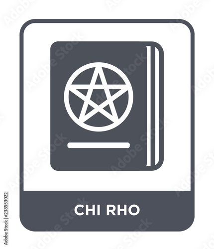 chi rho icon vector
