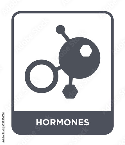 hormones icon vector