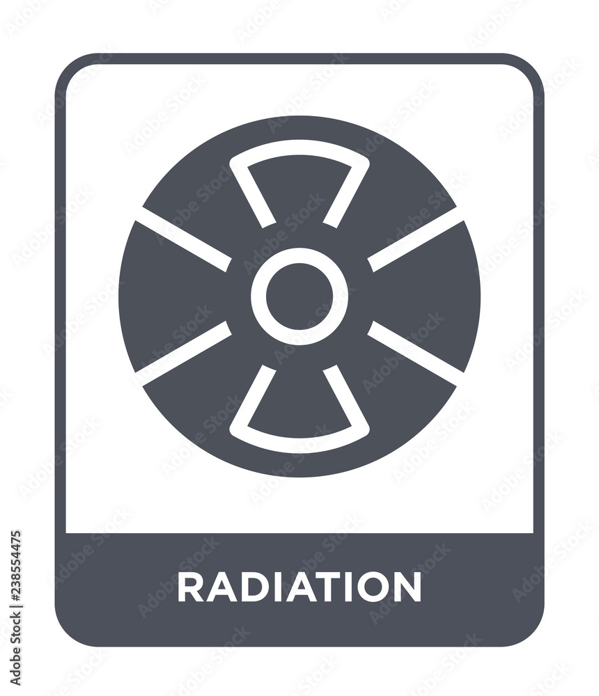 radiation icon vector