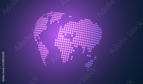 sfondo, mondo, pianeta, internet, pixel