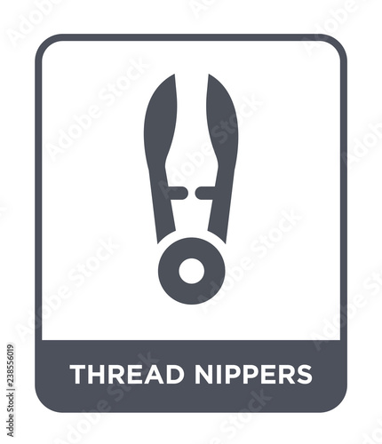 thread nippers icon vector