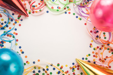  Festive party on white background 