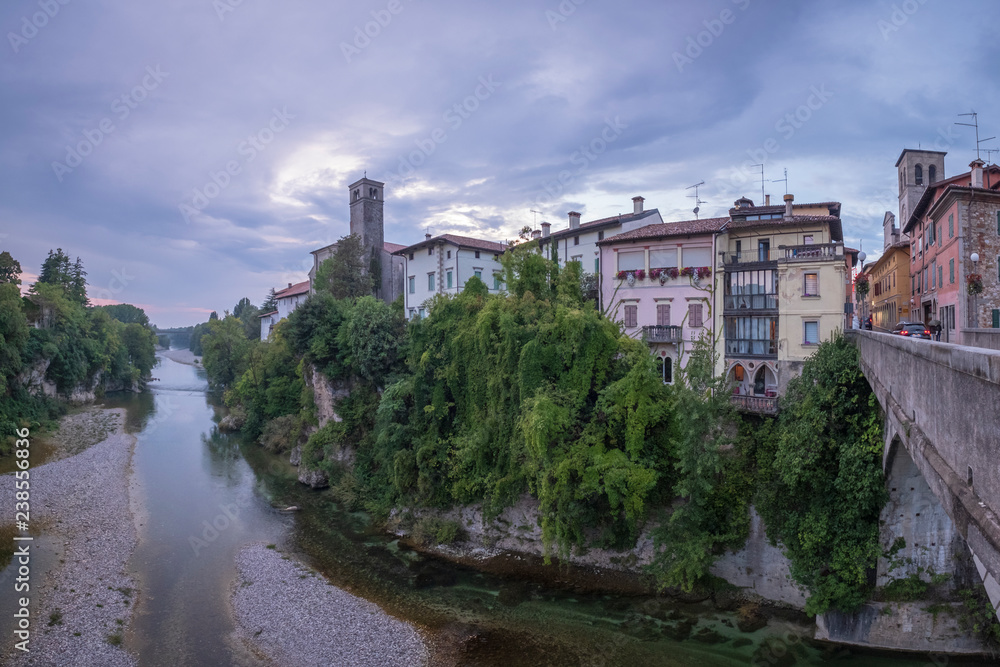 Italy, Friuli-Venezia Giulia, Cividale del Friuli, Devil's Bridge, Natisone river Italy, Friuli-Venezia Giulia, Cividale del Friuli, Devil's Bridge, Natisone river