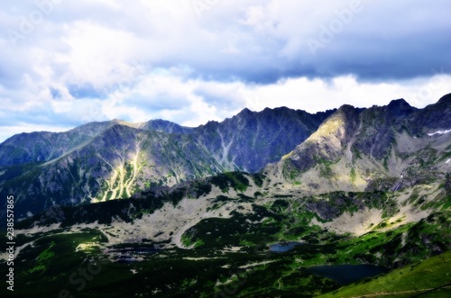 Tatry Mountain on summer scenery