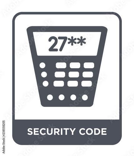 security code icon vector