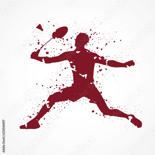 Badminton-tâches rouges