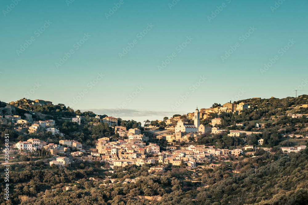 The village of Corbara in the Balagne region of Corsica