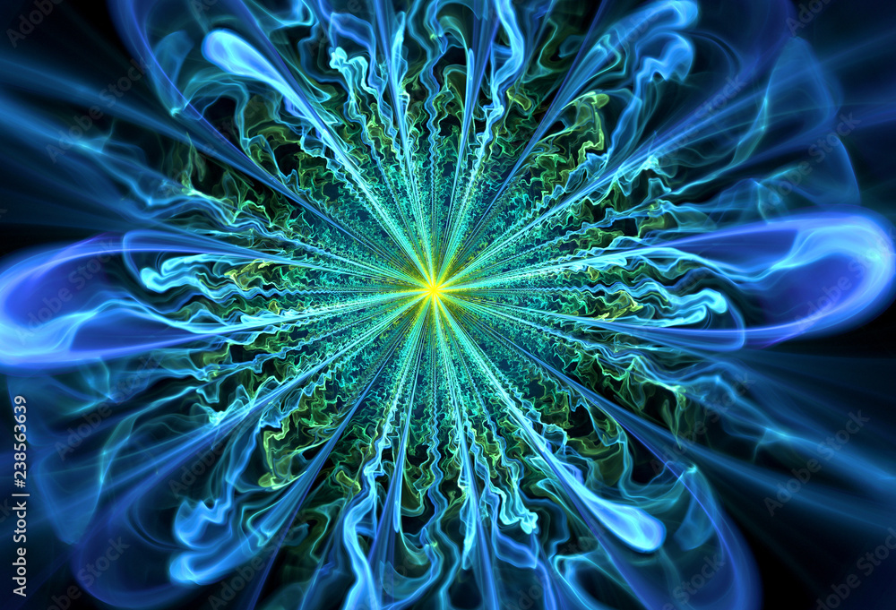 Obraz premium abstract flower fractal shape