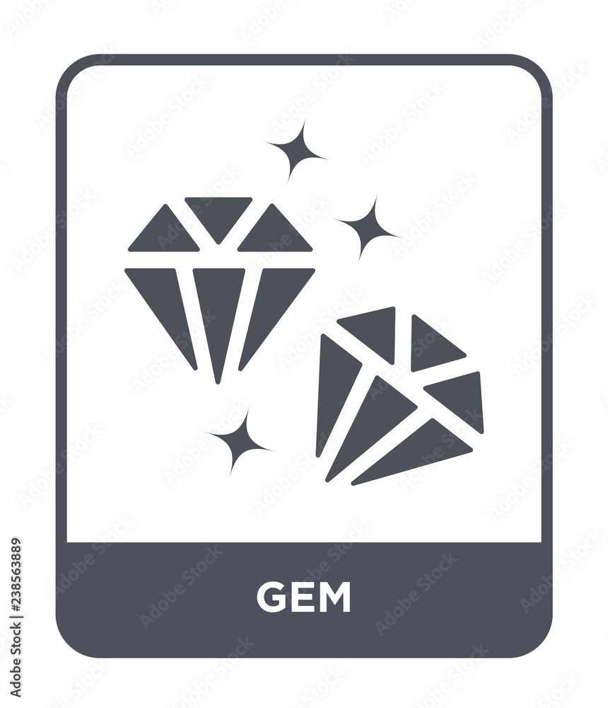gem icon vector gem icon vector