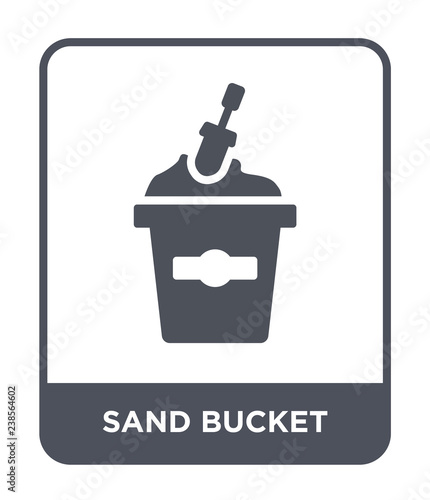 sand bucket icon vector