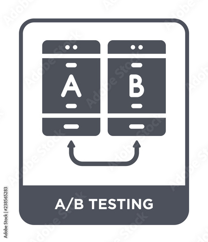 a/b testing icon vector