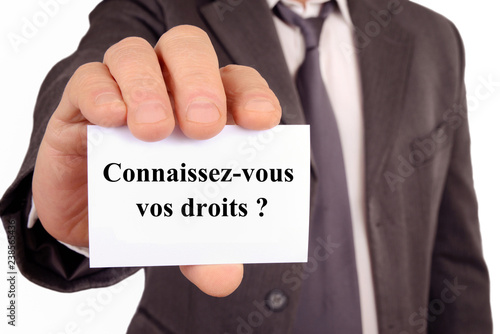 Connaissez-vous vos droits  photo