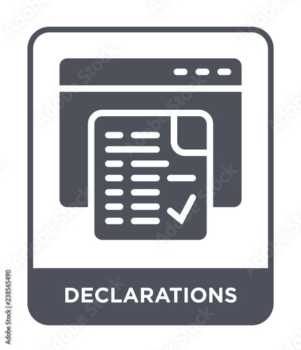 declarations icon vector