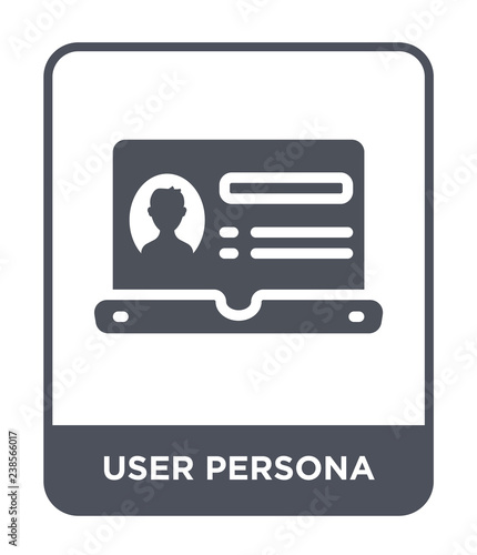 user persona icon vector