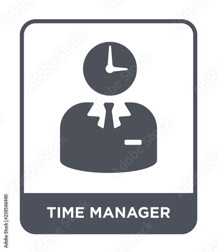 time manager icon vector