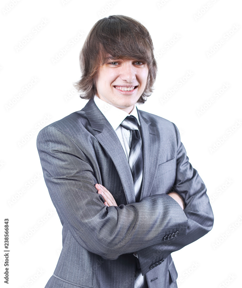 portrait of confident young business men .isolated on white portrait of confident young business men .isolated on white