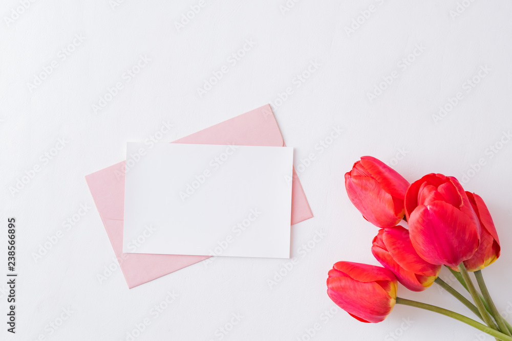 Mockup white greeting card Mockup white greeting card