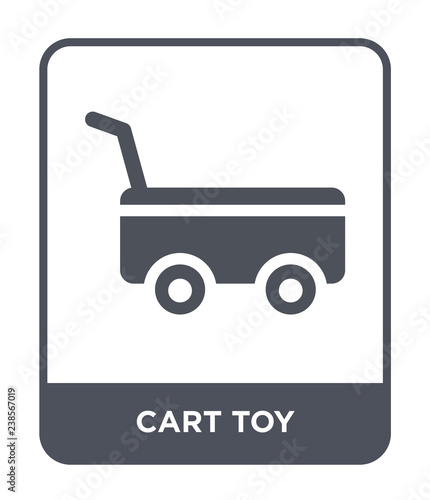 cart toy icon vector