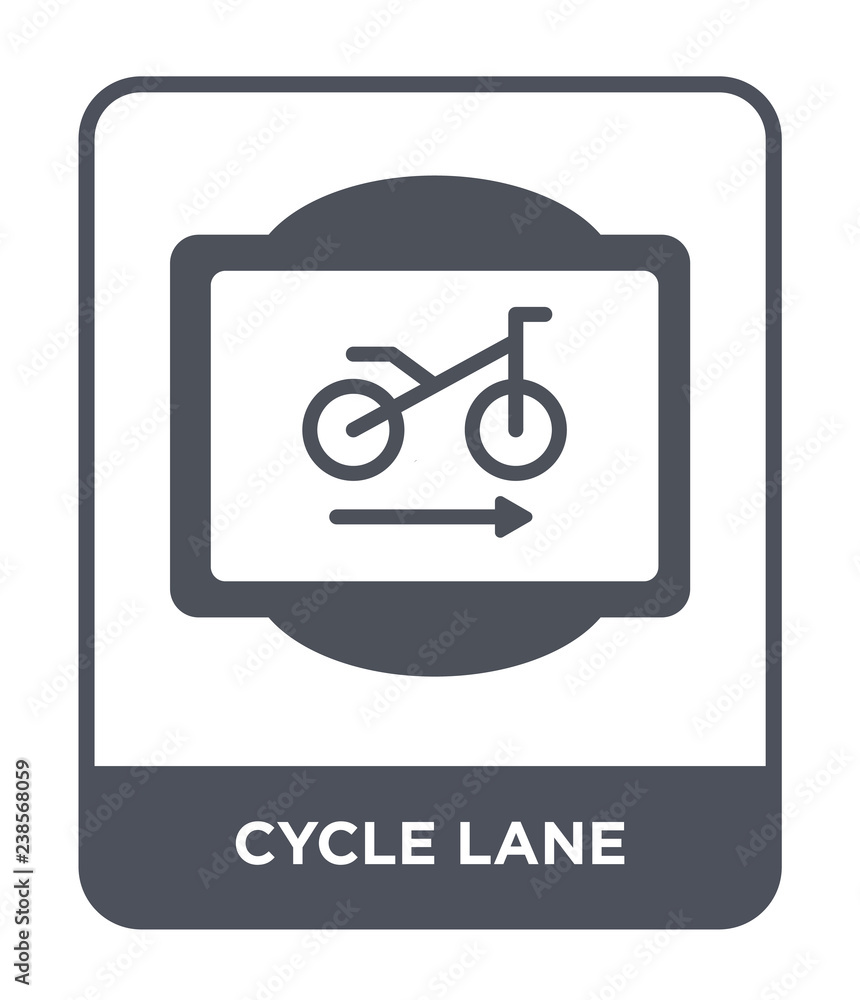 cycle lane icon vector cycle lane icon vector