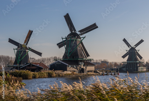 Zaanse Schans  Netherlands - considered a real open air museum  Zaanse Schans presents a collection of well-preserved historic windmills and houses