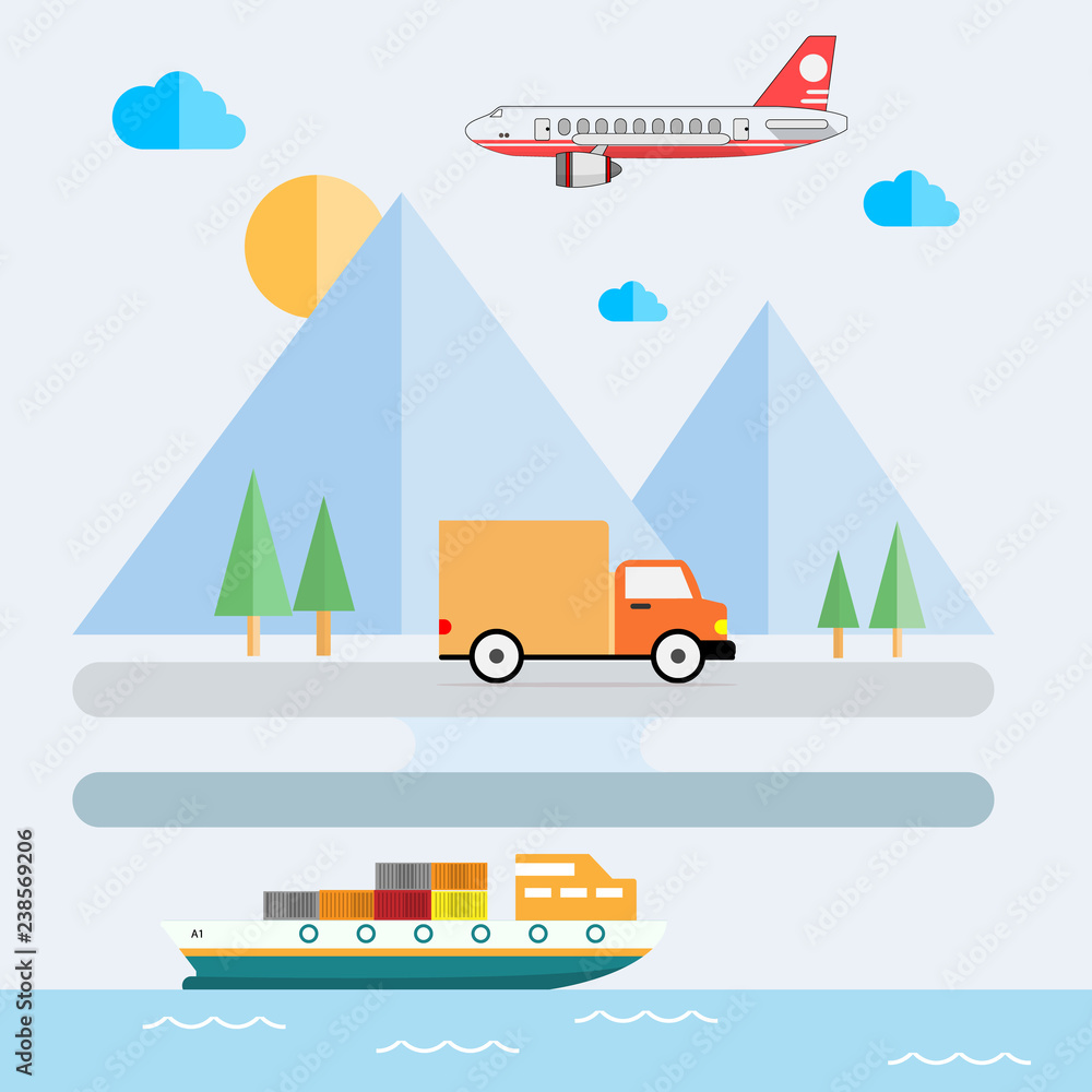 Logistic delivery icon Logistic delivery icon