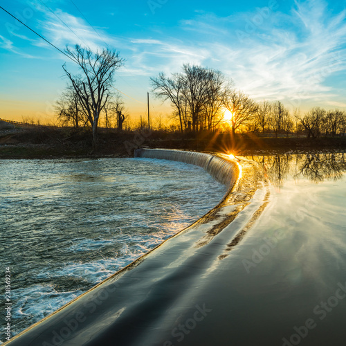 Robinson Dam at Sunrise photo