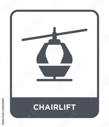 chairlift icon vector