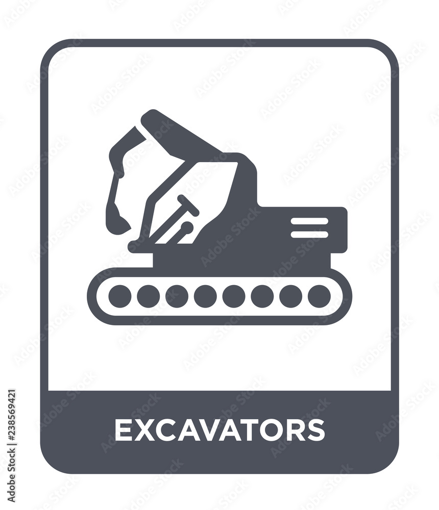 excavators icon vector excavators icon vector