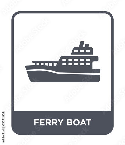 ferry boat icon vector