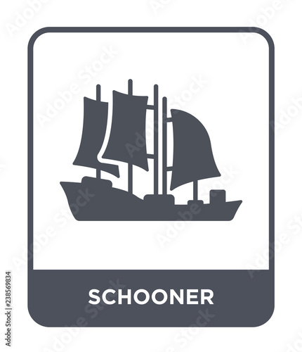 schooner icon vector